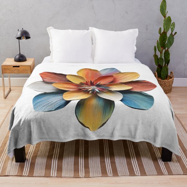 Item preview, watercolor rainbow flower designed and sold by AKRE R.