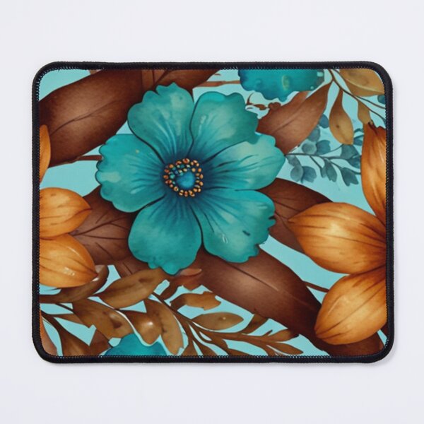 Item preview, Garden Turquoise & Brown designed and sold by AvasArtistic.
