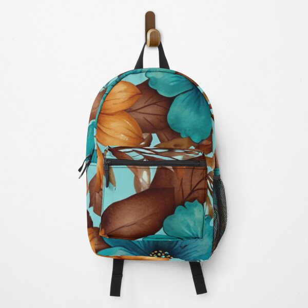 Item preview, Garden Turquoise & Brown designed and sold by AvasArtistic.
