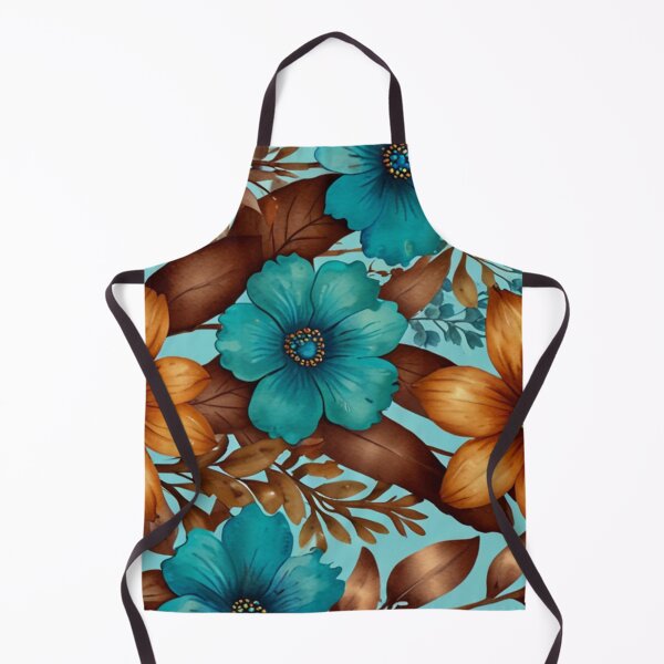 Item preview, Garden Turquoise & Brown designed and sold by AvasArtistic.