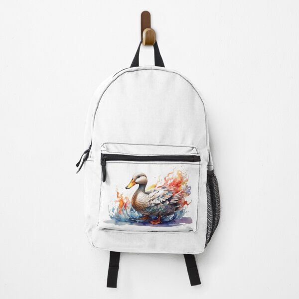 Item preview, A duck as a digital watercolor - white background designed and sold by Rose Design & Photos.