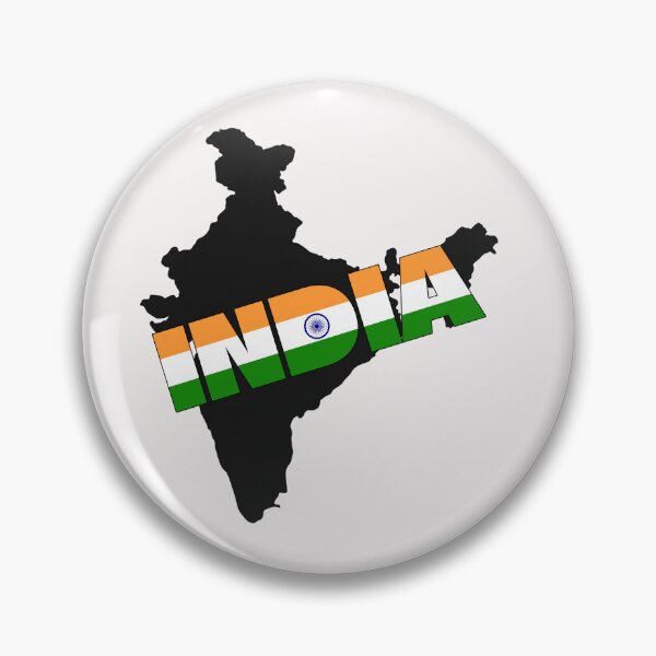 Item preview,  India Flag Map  designed and sold by AnimalsDH305.