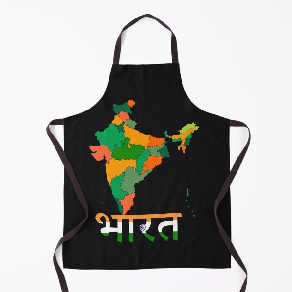 Item preview, India Flag Map designed and sold by AnimalsDH305.