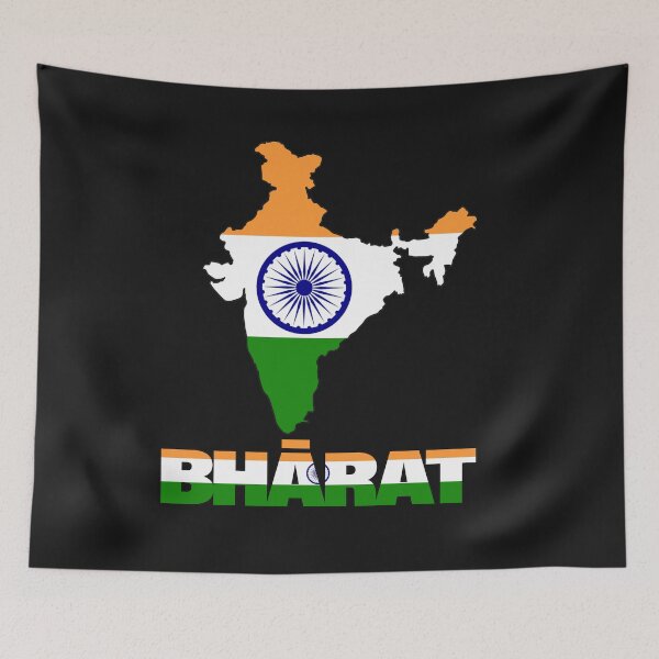 Item preview, India Flag Map  designed and sold by AnimalsDH305.