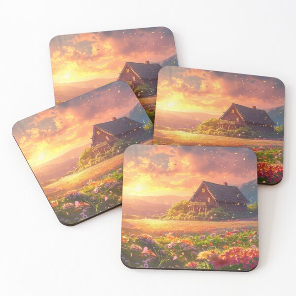 Item preview, Countryside Cottage at Sunset designed and sold by KyzArt01.