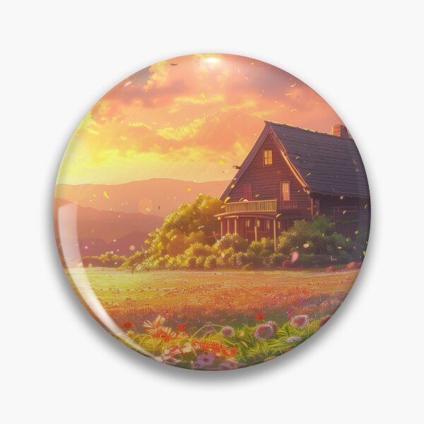 Item preview, Countryside Cottage at Sunset designed and sold by KyzArt01.
