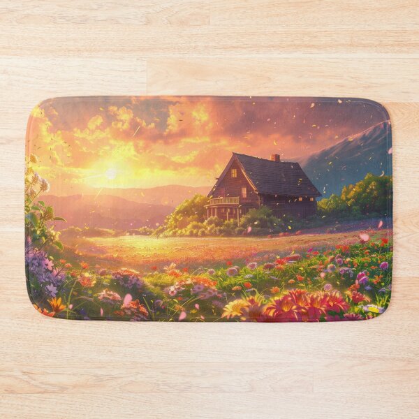 Item preview, Countryside Cottage at Sunset designed and sold by KyzArt01.