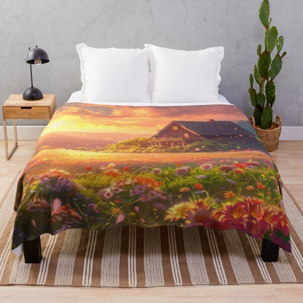 Item preview, Countryside Cottage at Sunset designed and sold by KyzArt01.
