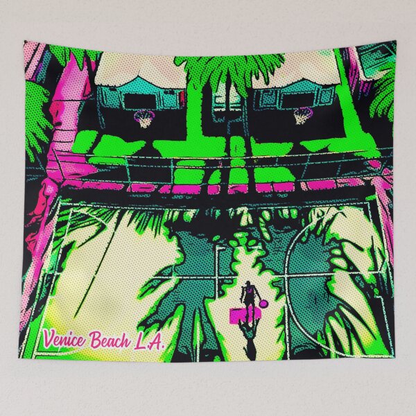 Item preview, The heat on the court in Venice, L.A. designed and sold by asanaworld.