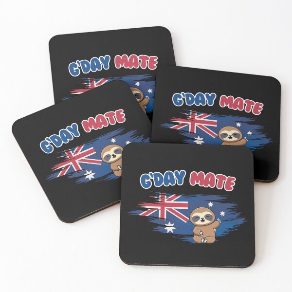 Item preview, Australia G'day Mate Funny Sloth Design  designed and sold by MateZone.