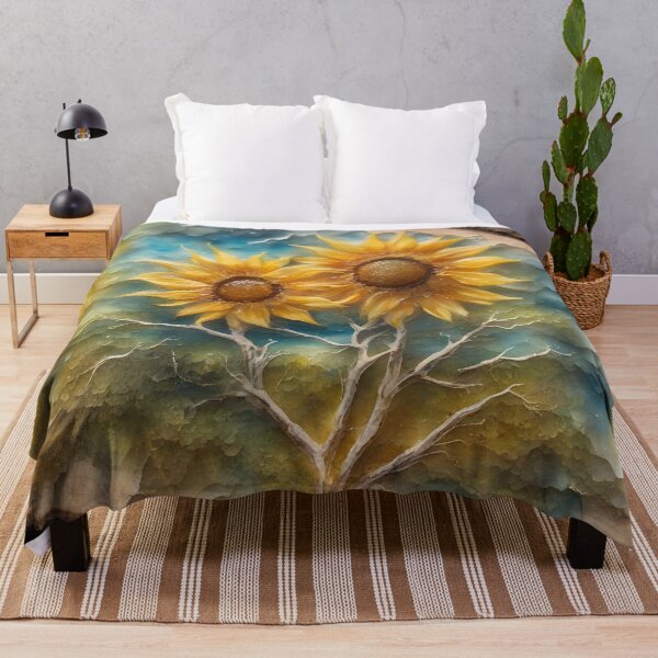 Item preview, Sunflowers Wood Art designed and sold by CalmnessbyChoice.