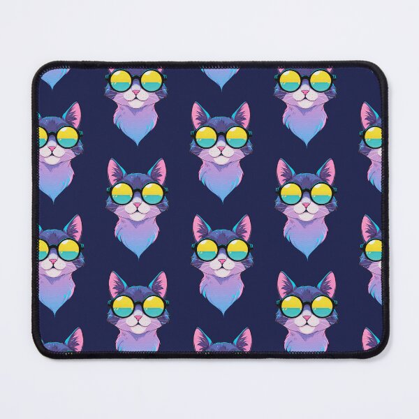 Item preview, Cute cat head wearing glasses designed and sold by illustroken.