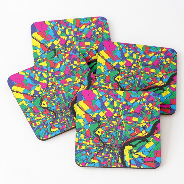 Item preview, Philadelphia City Map - Colorful Abstract Art Print designed and sold by Stadify.