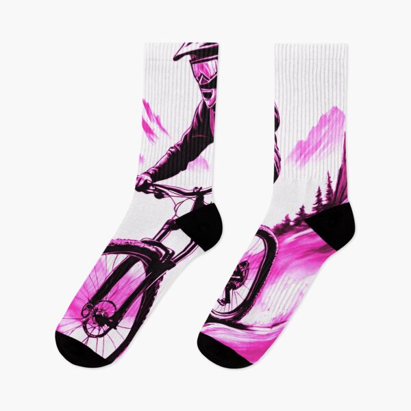 Item preview, Rosy Rush: Pink MTB Design designed and sold by GrizzlyCollective.