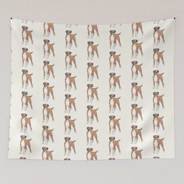 Item preview, Cute Boxer dog illustration  designed and sold by Artofmayara.