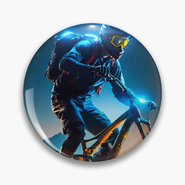 Item preview, Neon Night Ride: MTB Racer designed and sold by GrizzlyCollective.
