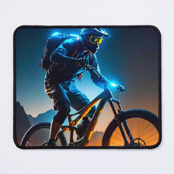 Item preview, Neon Night Ride: MTB Racer designed and sold by GrizzlyCollective.