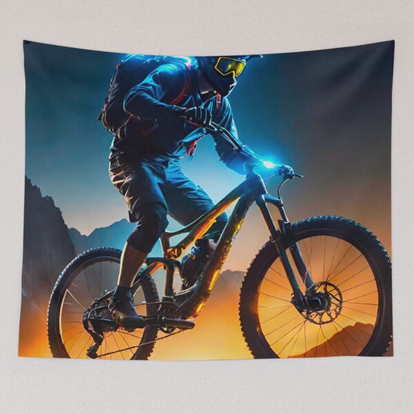 Item preview, Neon Night Ride: MTB Racer designed and sold by GrizzlyCollective.