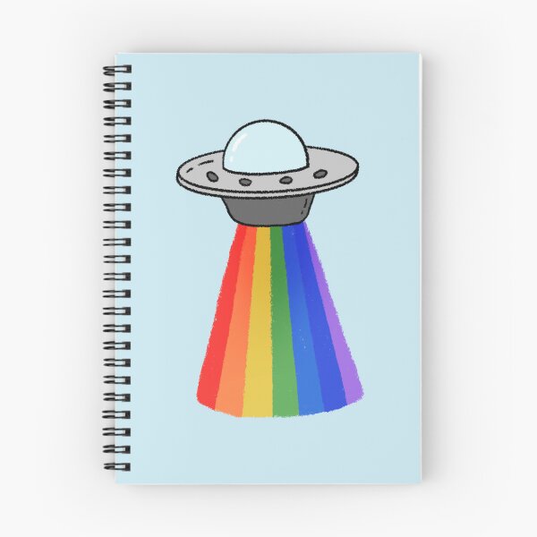 Item preview, Rainbow UFO Drawing designed and sold by SageKimIllust.