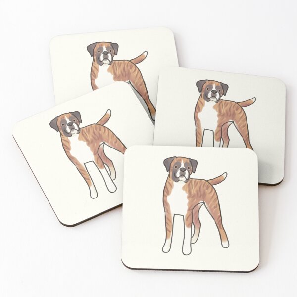 Item preview, Cute Boxer dog illustration  designed and sold by Artofmayara.