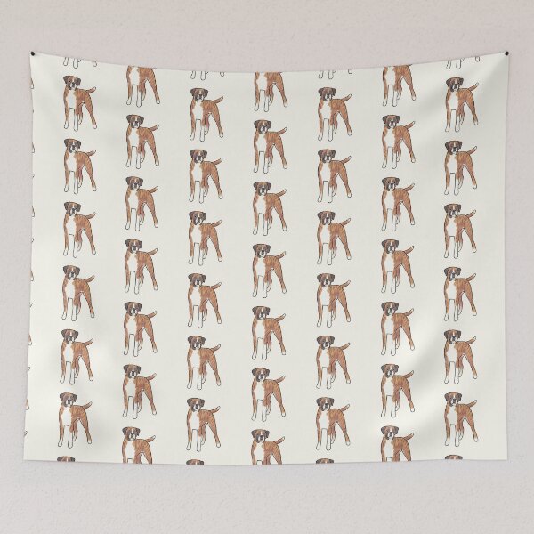 Item preview, Cute Boxer dog illustration  designed and sold by Artofmayara.