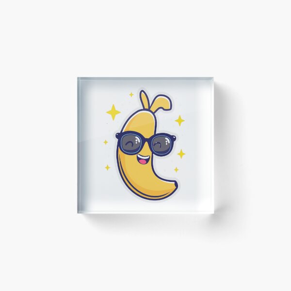 Item preview, Banana In Glasses With Stars designed and sold by NicolasGlowArt.