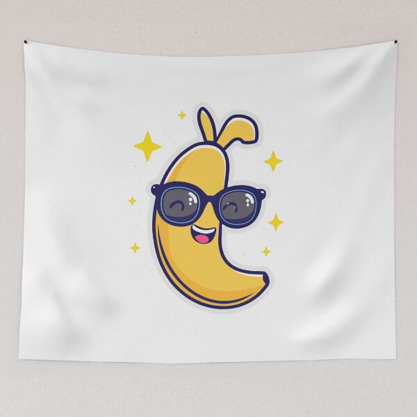Item preview, Banana In Glasses With Stars designed and sold by NicolasGlowArt.