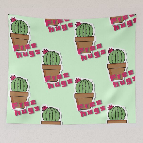 Item preview, Free hugs fuchsia cactus  designed and sold by NurzZz73.