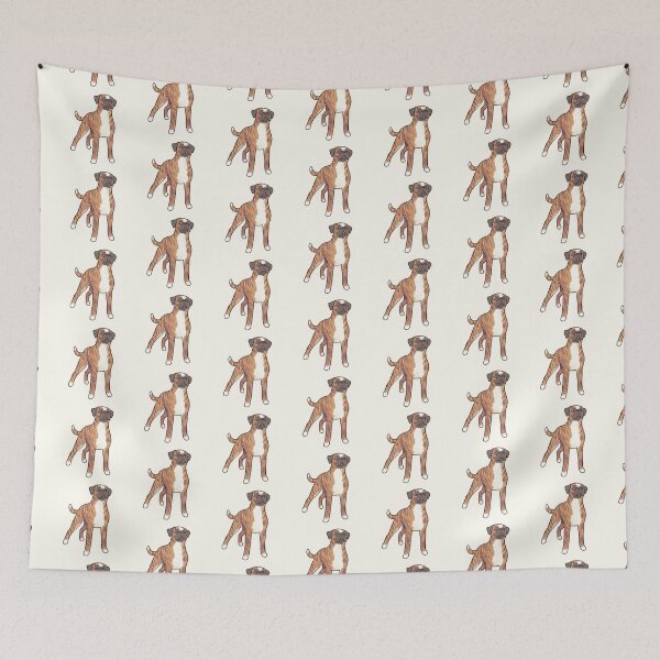 Item preview, Cute Boxer dog drawing  designed and sold by Artofmayara.