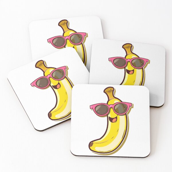 Item preview, Banana With Pink Glasses designed and sold by NicolasGlowArt.