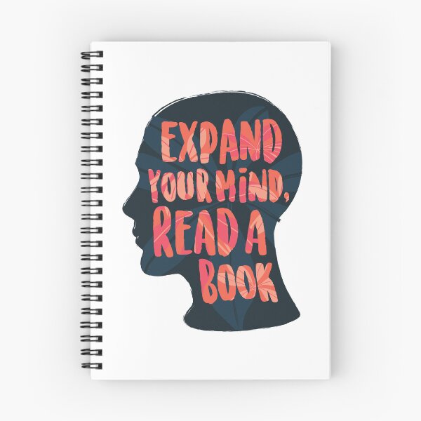 Item preview, Expand your Mind Read a Book Red saying for all BookLover designed and sold by AnceUmalasa.