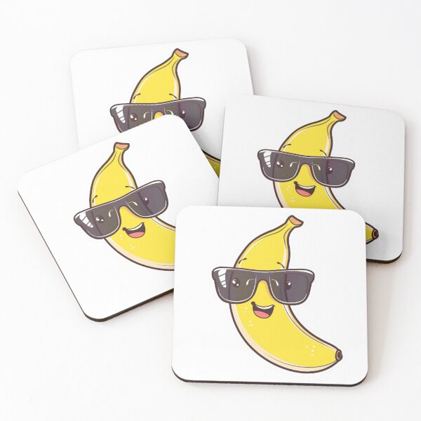 Item preview, Yellow Banana With Glasses  designed and sold by NicolasGlowArt.
