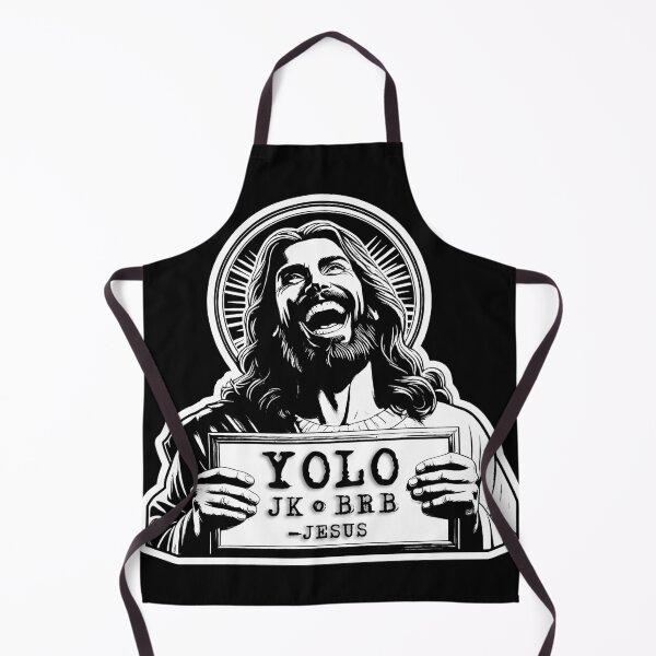 Item preview, YOLO JK BRB Jesus designed and sold by plushism.