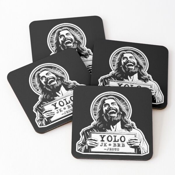 Item preview, YOLO JK BRB Jesus designed and sold by plushism.