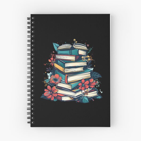 Item preview, Book stack with flowers for booklover reading book designed and sold by AnceUmalasa.
