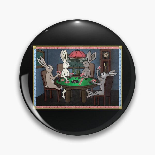 Item preview, Marginalia Rabbits playing poker designed and sold by MargiKnights.