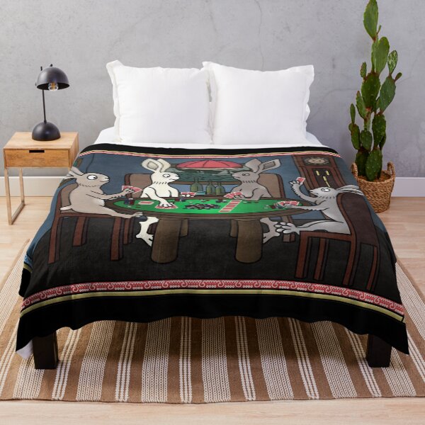 Item preview, Marginalia Rabbits playing poker designed and sold by MargiKnights.