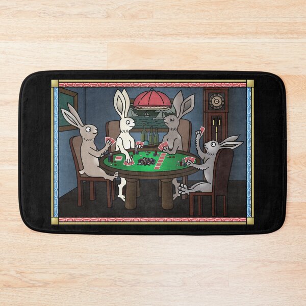 Item preview, Marginalia Rabbits playing poker designed and sold by MargiKnights.