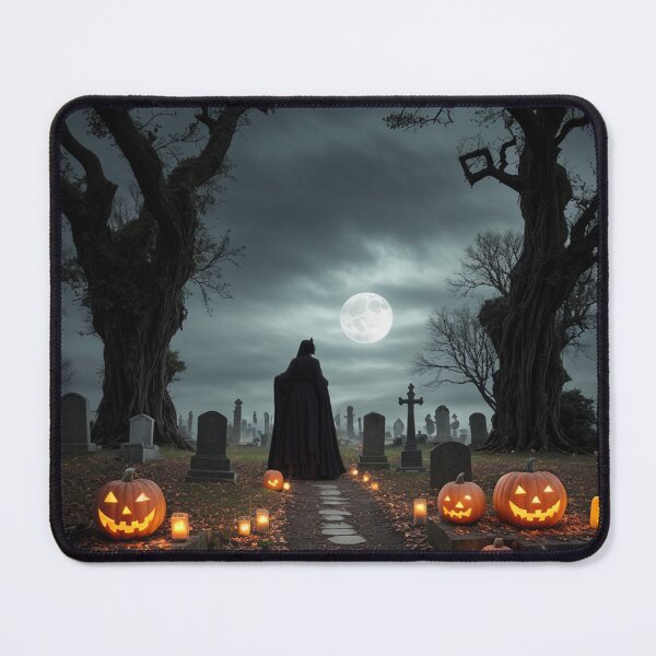 Item preview, Sinister Graveyard Specter Eerir Halloween Pumpkin Scene designed and sold by EnchantedVista.
