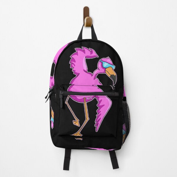 Item preview, Dancing Flamingo - black background designed and sold by Themys24.