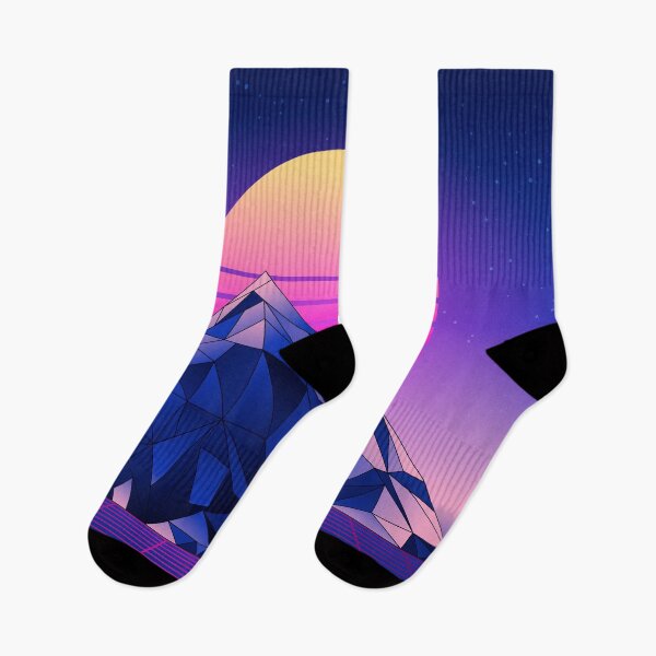 Item preview, Low poly mountains Vaporwave designed and sold by AnnArtshock.