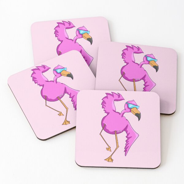 Item preview, Dancing Flamingo - light background designed and sold by Themys24.