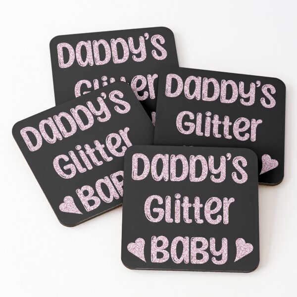 Item preview, Daddy’s Glitter Baby in pink designed and sold by 1DaisyChainLane.