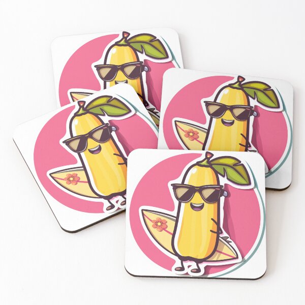 Aperçu de l'œuvre Surfeur de banane Sticker créée et vendue par NicolasGlowArt.