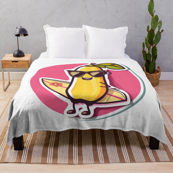 Aperçu de l'œuvre Surfeur de banane Sticker créée et vendue par NicolasGlowArt.