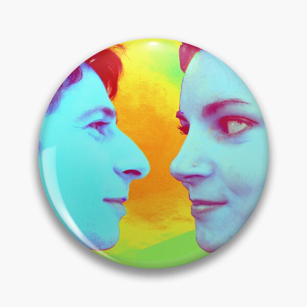 Item preview, Surreal photomontage portrait of lovers face to face designed and sold by Carré Comme Orange.