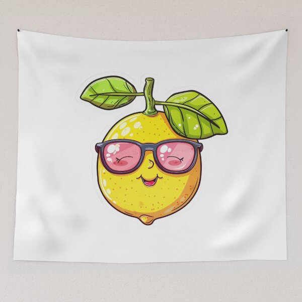 Item preview, Lemon With Glasses designed and sold by NicolasGlowArt.