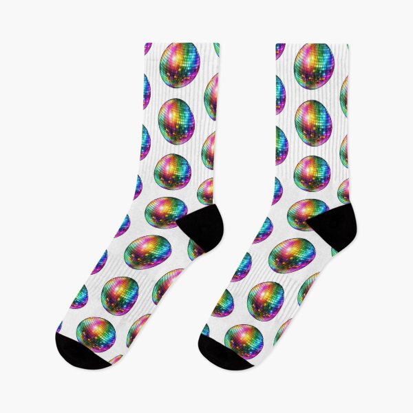 Item preview, Shiny 70s Disco Ball Retro Design with Rainbow Colors designed and sold by PrideFlagMerch.