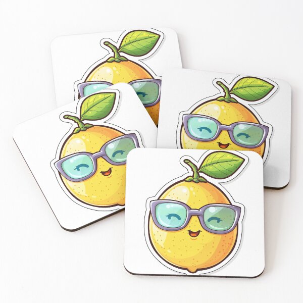 Item preview, Lemon And Glasses Sticker designed and sold by NicolasGlowArt.