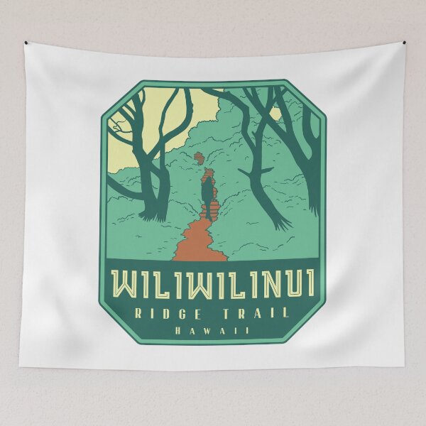 Item preview, Wiliwilinui Ridge Trail  – Hawaii hiker designed and sold by Moritz Schwäble.